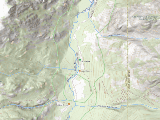 USGS topographic map of Hicks Park