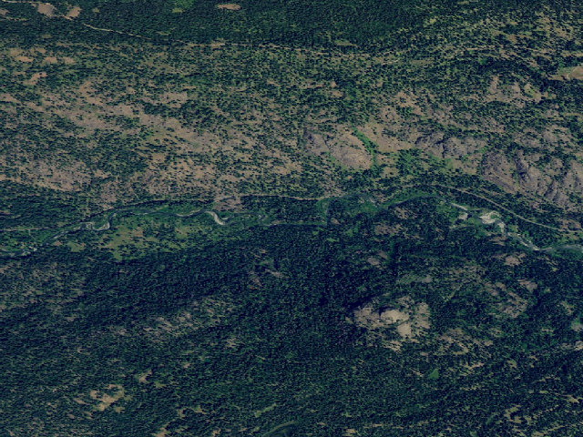 Aerial image of Hidden Campground