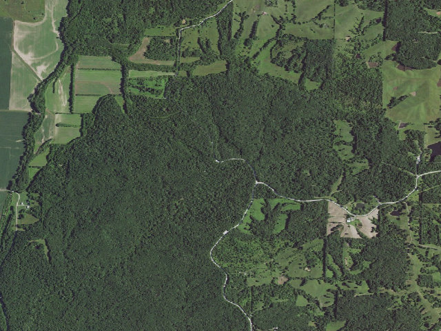 Aerial image of Hidden Hollow Conservation Area
