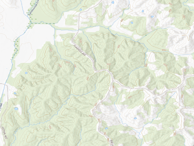 USGS topographic map of Hidden Hollow Conservation Area