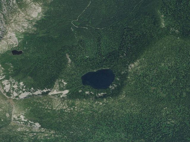 Aerial image of Hidden Lake