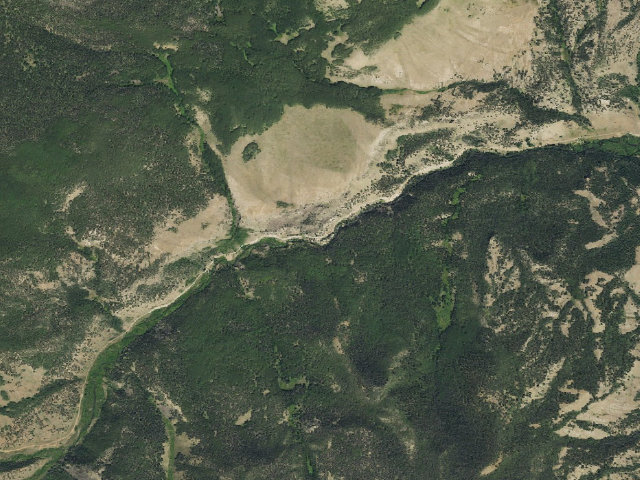 Aerial image of Hidden Valley Tent Campground