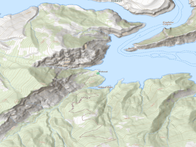 USGS topographic map of Hideout