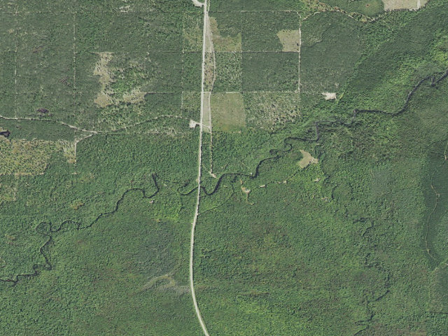Aerial image of High Bridge State Forest Campground
