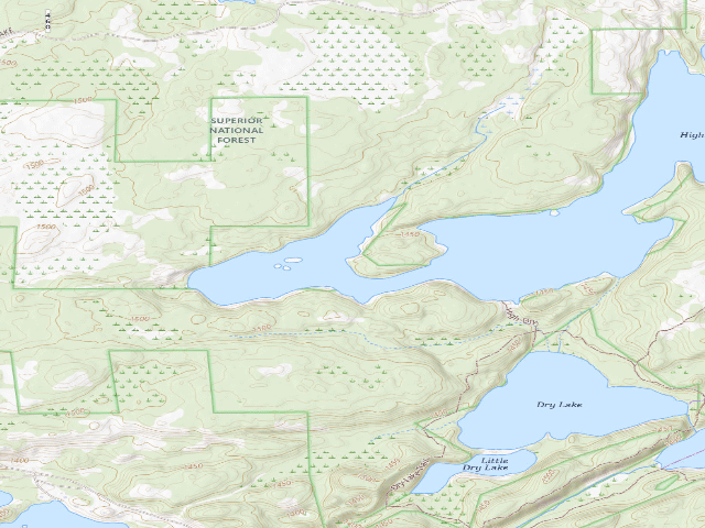USGS topographic map of High Lake Site 1
