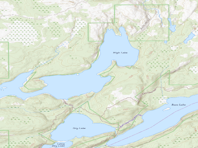 USGS topographic map of High Lake Site 3