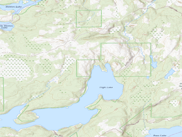 USGS topographic map of High Lake Site 4
