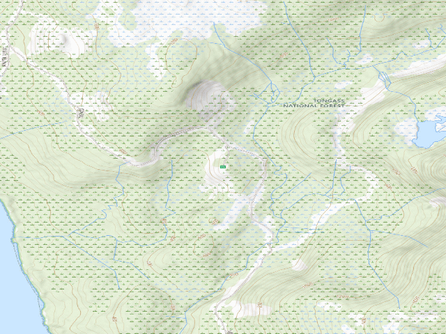 USGS topographic map of Highline Campsite