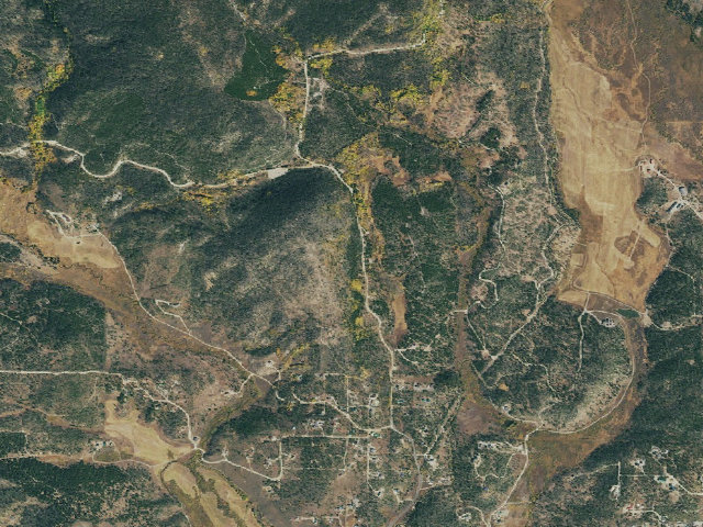 Aerial image of Highway 4 Pullout Dispersed camping