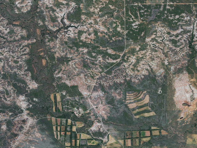 Aerial image of Hill Top Camp (Sandy Sanders WMA)