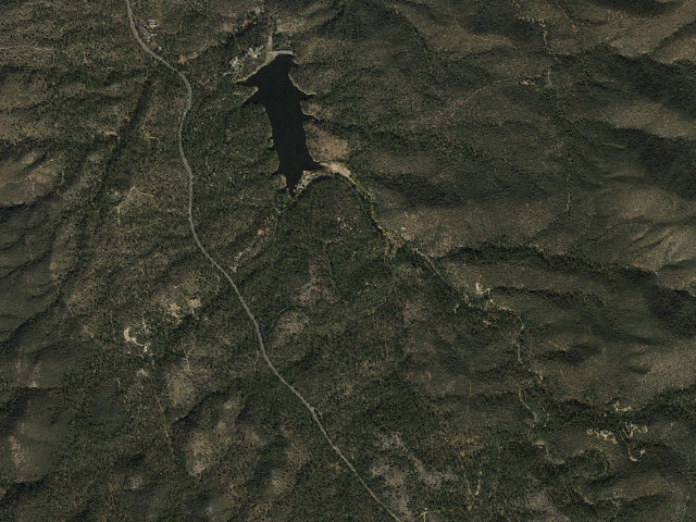 Aerial image of Hilltop Campground