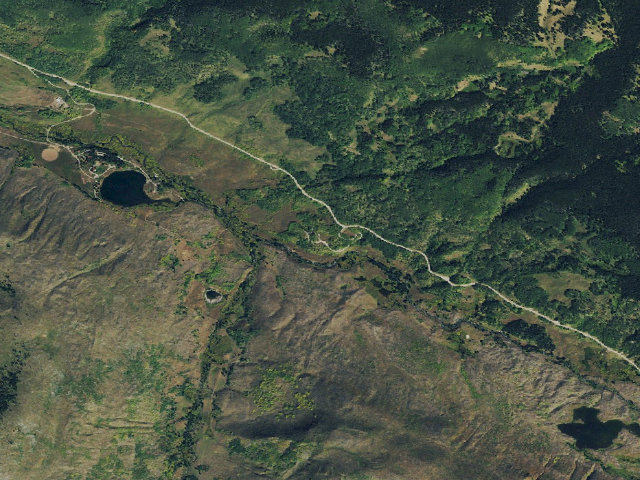 Aerial image of Himes Peak