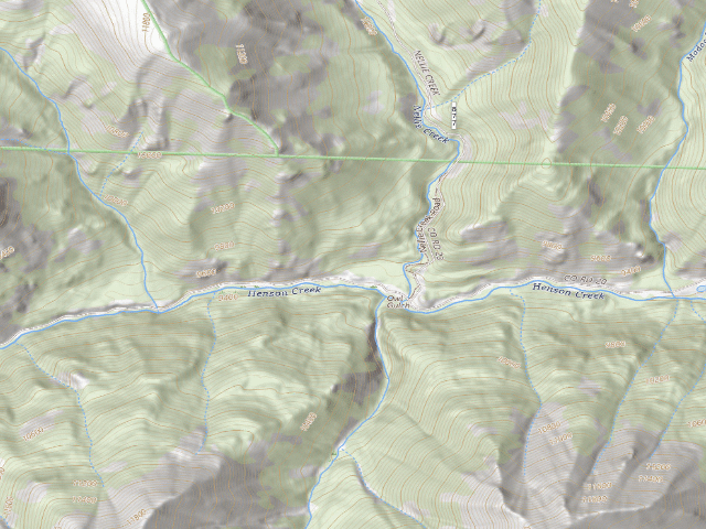 USGS topographic map of Hinsdale County