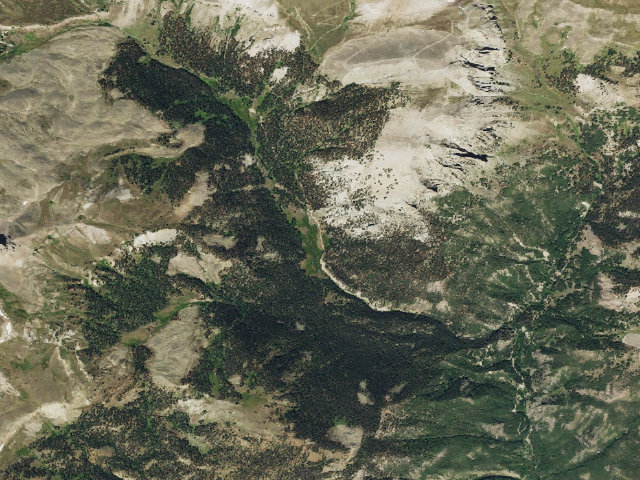 Aerial image of Hinsdale County