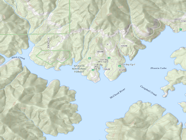 USGS topographic map of Hirz Bay (#2) Cg-G