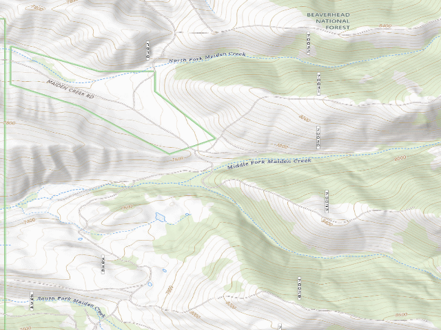 USGS topographic map of Hitching Post