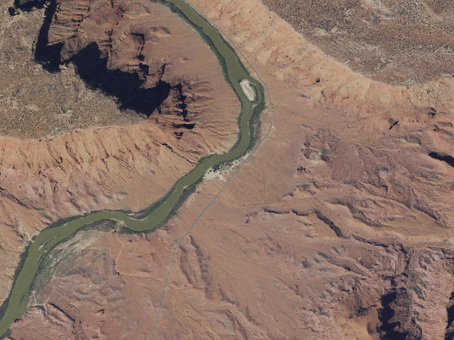 Aerial image of Hittle Bottom Campground