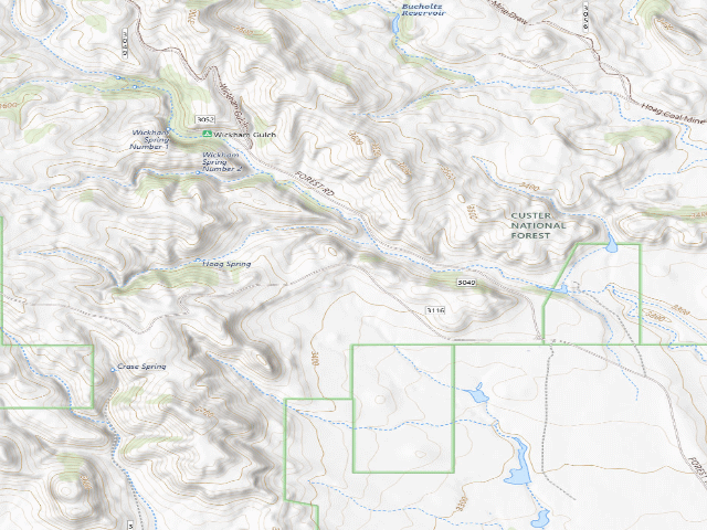 USGS topographic map of Hoag Spring