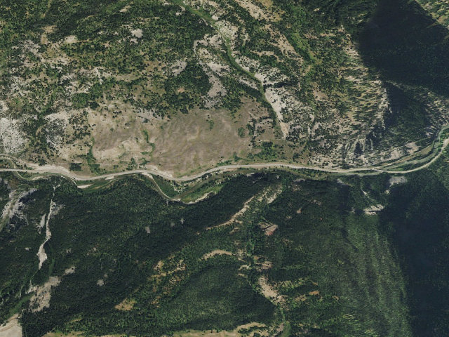 Aerial image of Hoback Campground