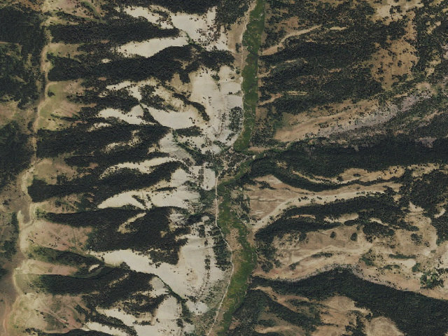 Aerial image of Hobble Creek Campground