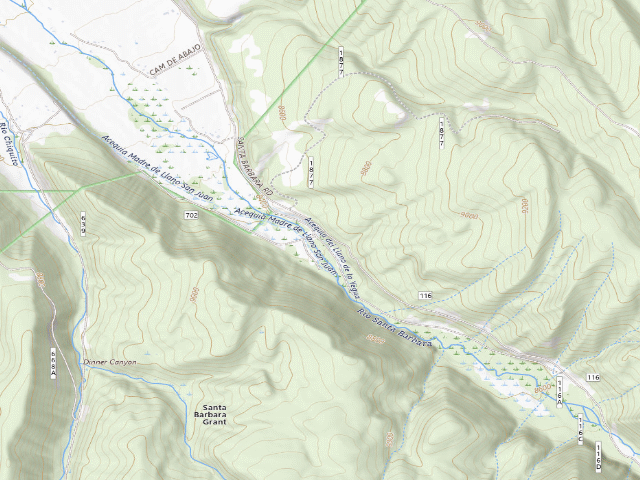 USGS topographic map of Hodges Dispersed Recreation Area