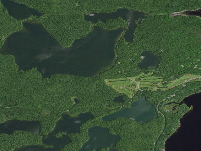 Aerial image of Hoel Pond Site 1 (Saranac Lakes Wild Forest)