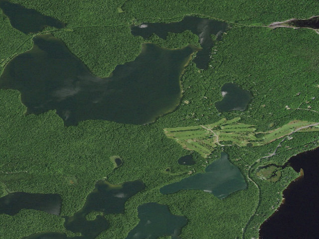 Aerial image of Hoel Pond Site 2 (Saranac Lakes Wild Forest)
