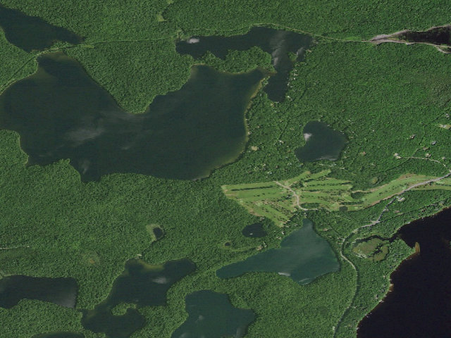 Aerial image of Hoel Pond Site 4 (Saranac Lakes Wild Forest)