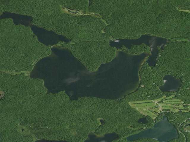 Aerial image of Hoel Pond Site 5 (Saranac Lakes Wild Forest)