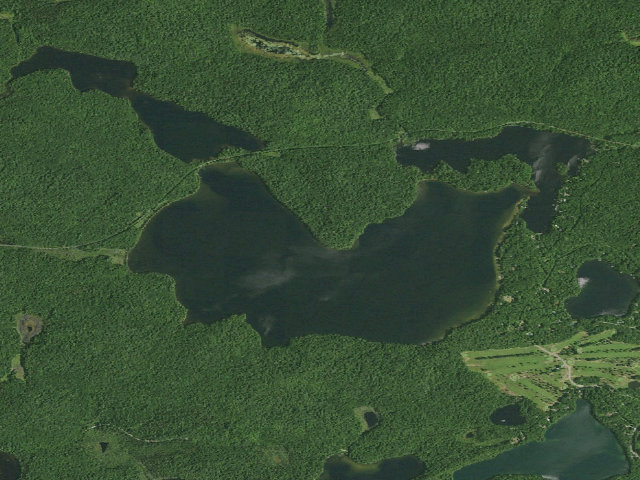 Aerial image of Hoel Pond Site 6 (Saranac Lakes Wild Forest)