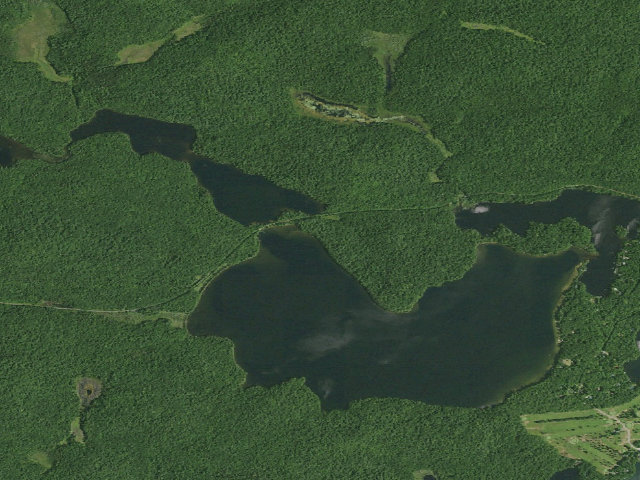 Aerial image of Hoel Pond Site 7 (Saranac Lakes Wild Forest)