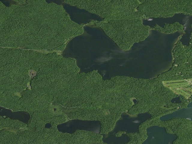 Aerial image of Hoel Pond Site 8 (Saranac Lakes Wild Forest)