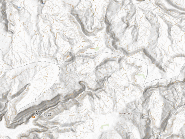 USGS topographic map of Hog Canyon Ohv Trail System