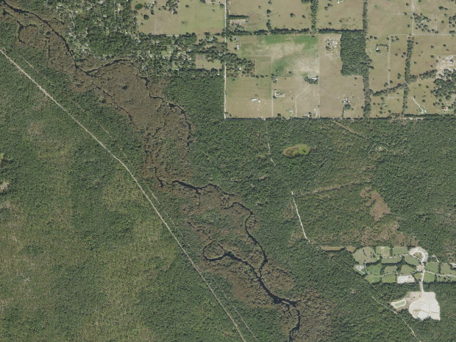 Aerial image of Hog Island Campground