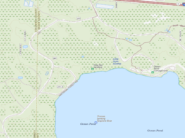 USGS topographic map of Hog Pen Landing