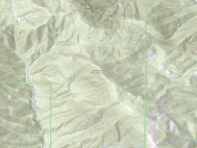 USGS topographic map of Hogback