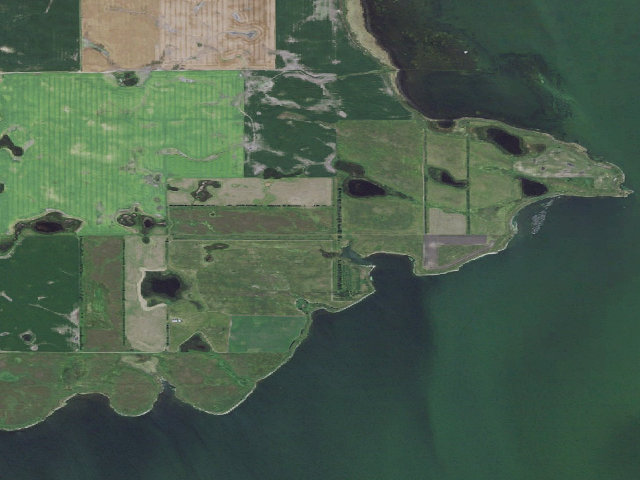 Aerial image of Hoghaug Wildlife Sanctuary WMA (Nelson County)