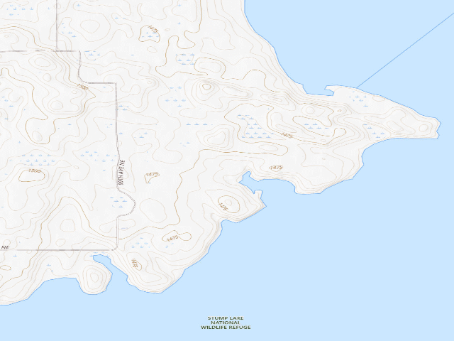 USGS topographic map of Hoghaug Wildlife Sanctuary WMA (Nelson County)