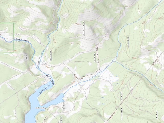 USGS topographic map of Hoke / Verdi