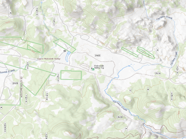 USGS topographic map of Holcomb Valley Cg