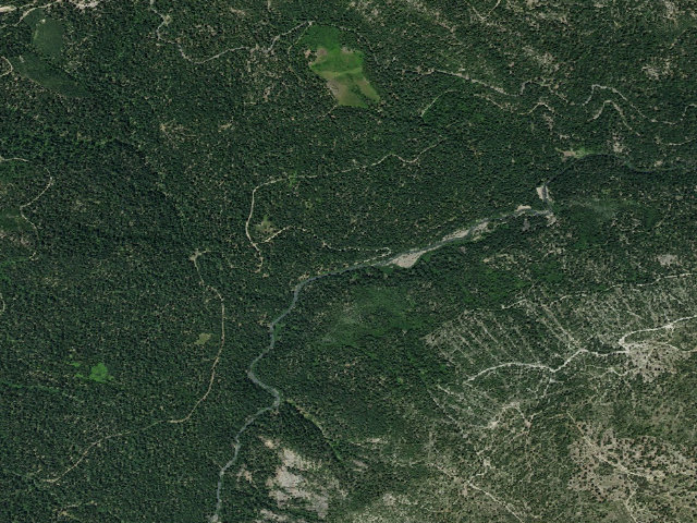 Aerial image of Hole-in-the-Ground Campground