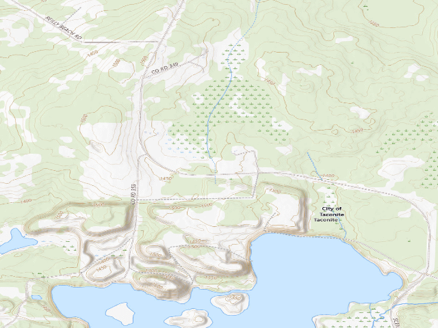 USGS topographic map of Hole In The Wall Lake M83