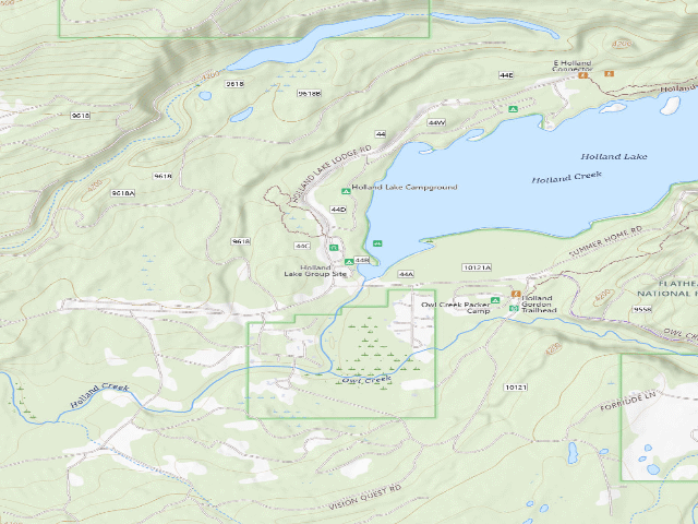 USGS topographic map of Holland Lake Group Site