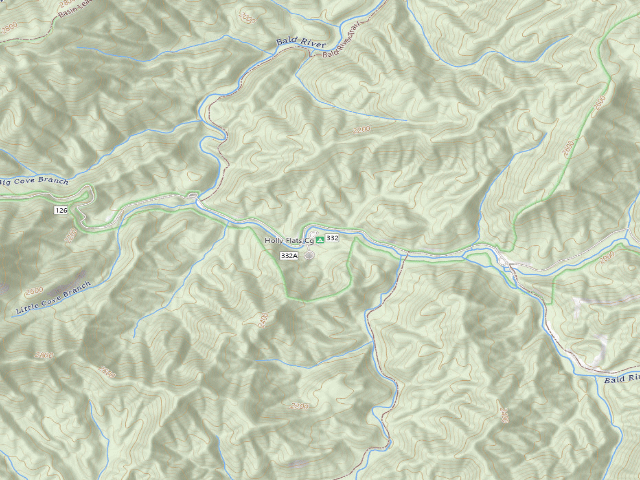 USGS topographic map of Holly Flats Cg