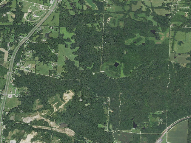 Aerial image of Holly Ridge Conservation Area