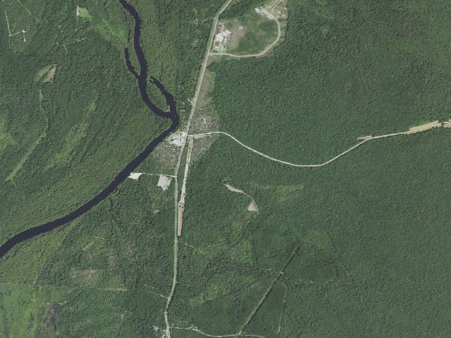 Aerial image of Holly Shelter Game Land camping area #1