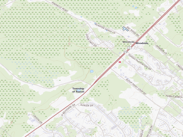 USGS topographic map of Holly Shelter Game Land camping area #2