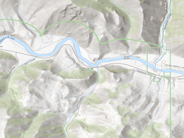 USGS topographic map of Holman Creek Cg