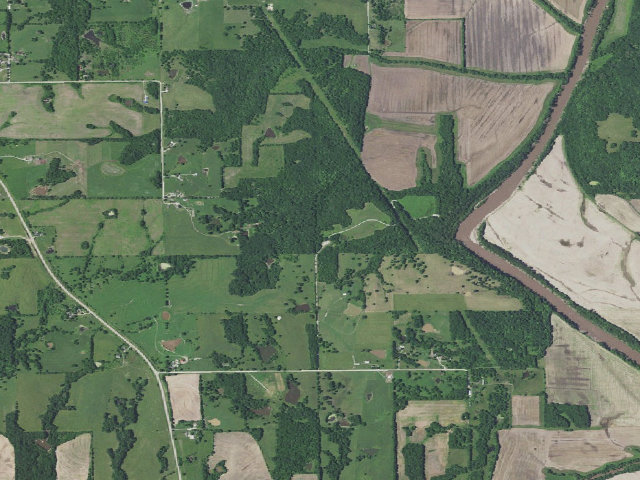 Aerial image of Holmes Bend Access
