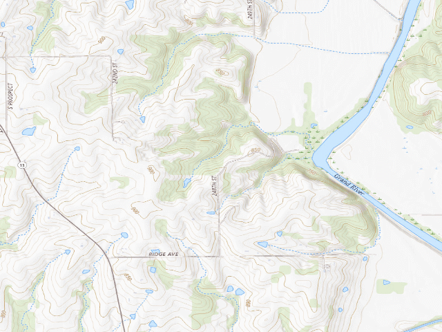 USGS topographic map of Holmes Bend Access